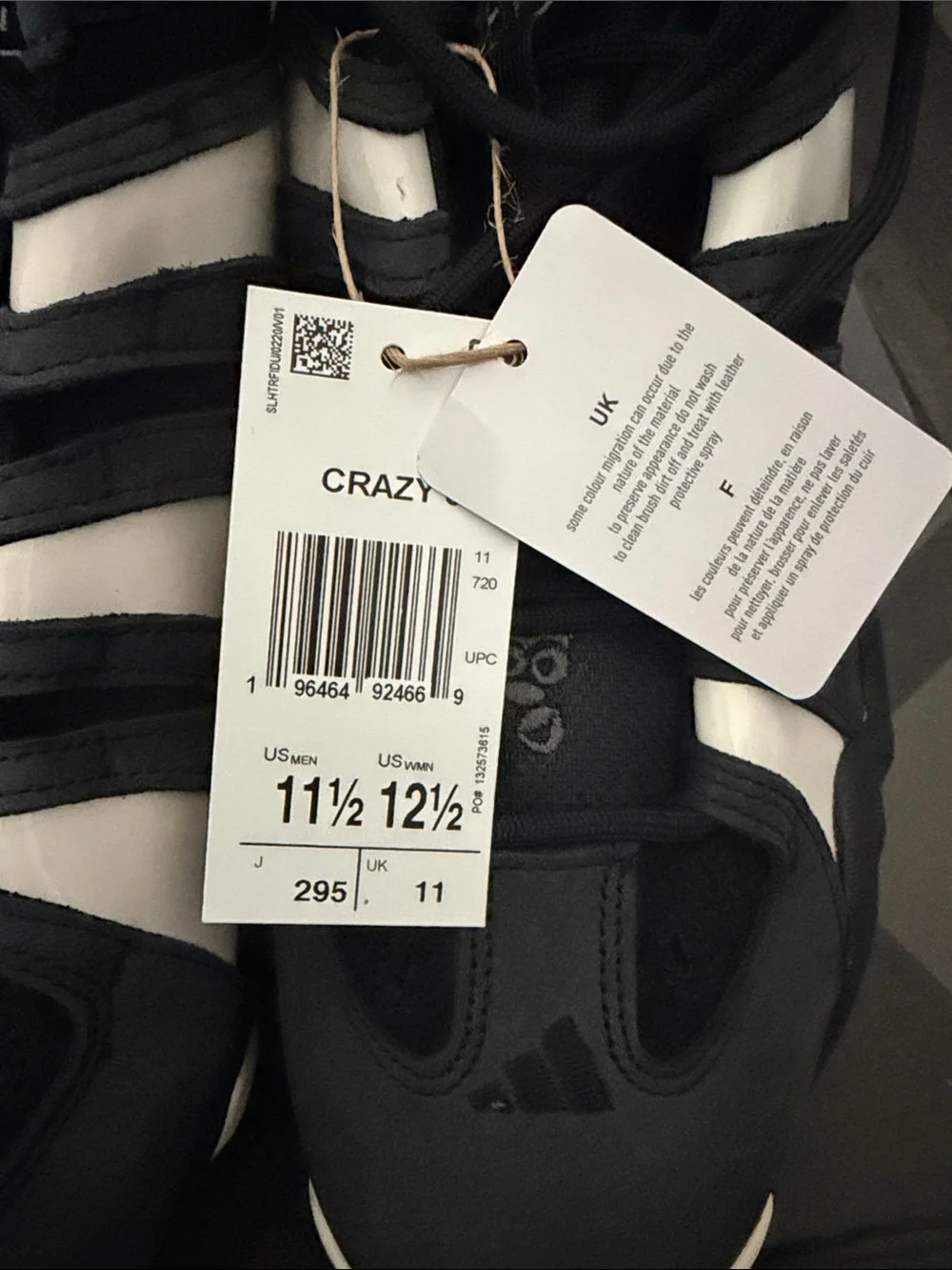 adidas Black and White Athletic High-Top Sneakers